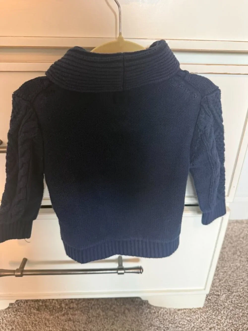 Baby Gap Navy Blue Cable Knit Sweater 6-12M